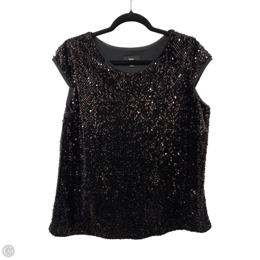 Top Short Sleeve By Mossimo In Black, Size: L