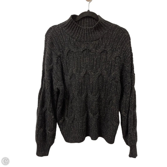 Sweater By New Directions In Black & Gold, Size: M