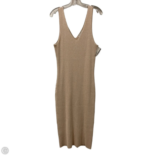 Dress Casual Midi By Rachel Zoe In Rose Gold, Size: Xl
