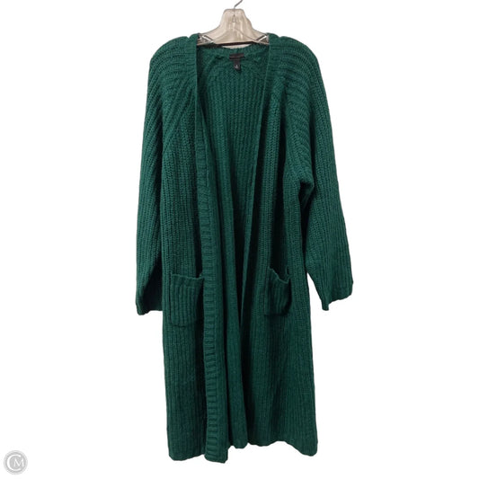 Sweater Cardigan By Torrid In Green, Size: 3x