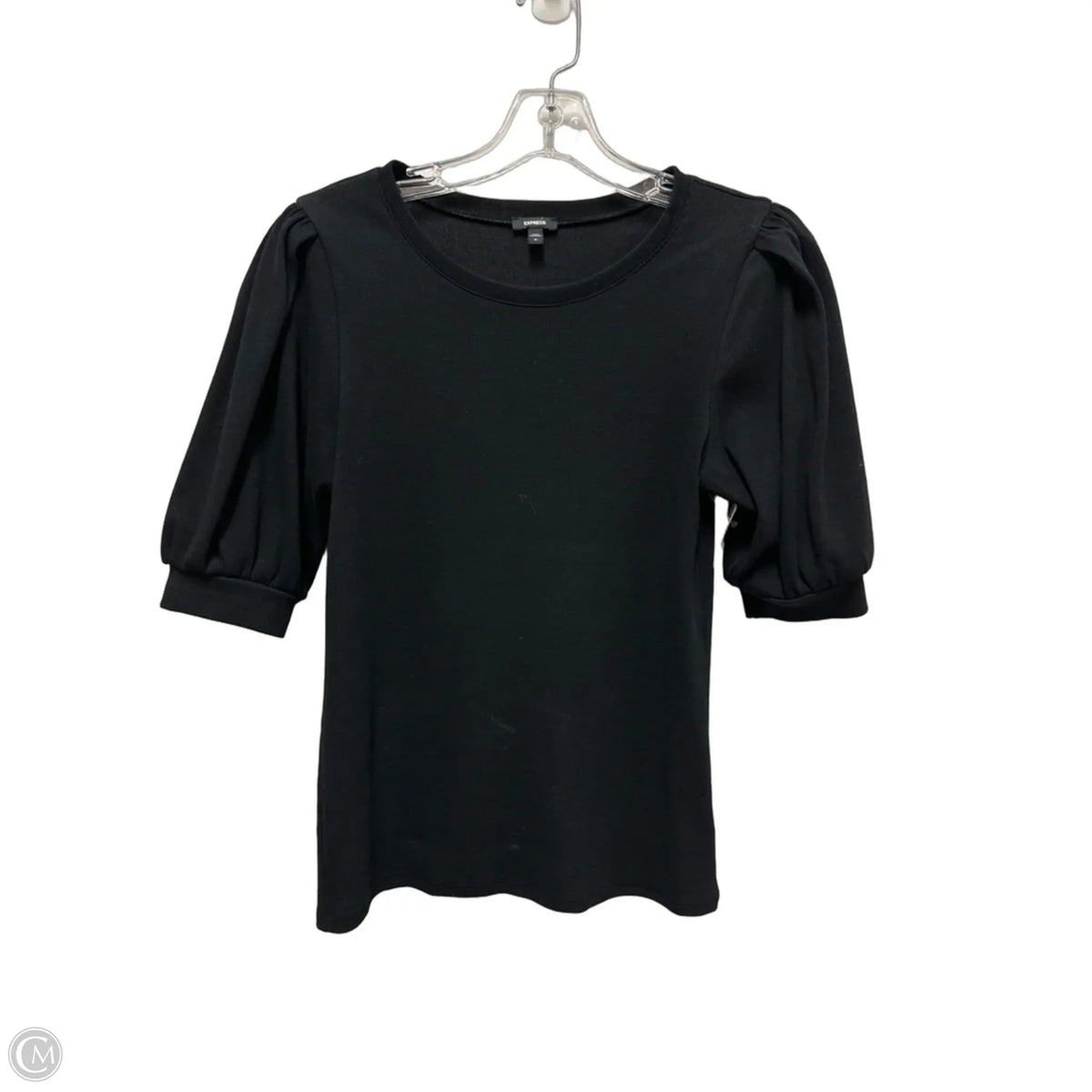 Top Short Sleeve By Express In Black, Size: M