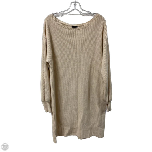 Dress Sweater By Halogen In Cream, Size: L