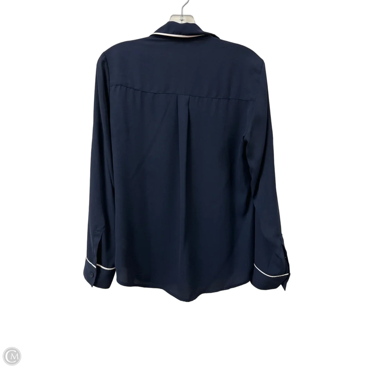 Blouse Long Sleeve By Express In Blue, Size: M