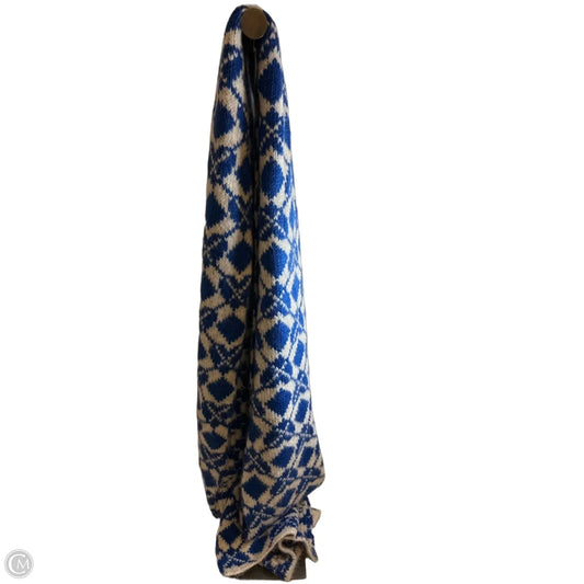 Scarf Winter By Clothes Mentor In Blue & White