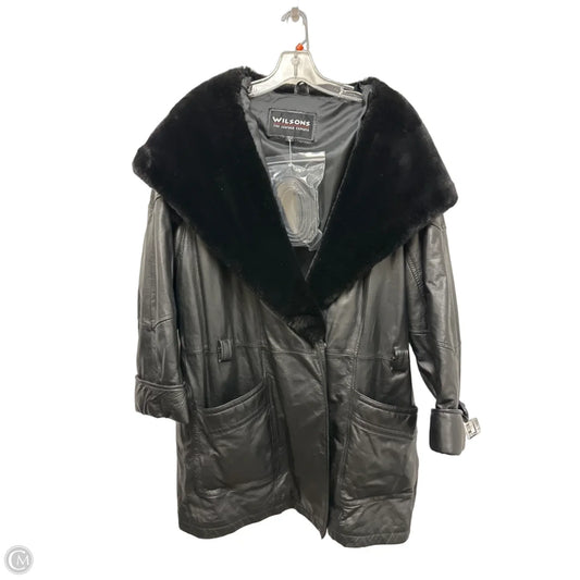 Coat Leather By Wilsons Leather In Black, Size: Xl