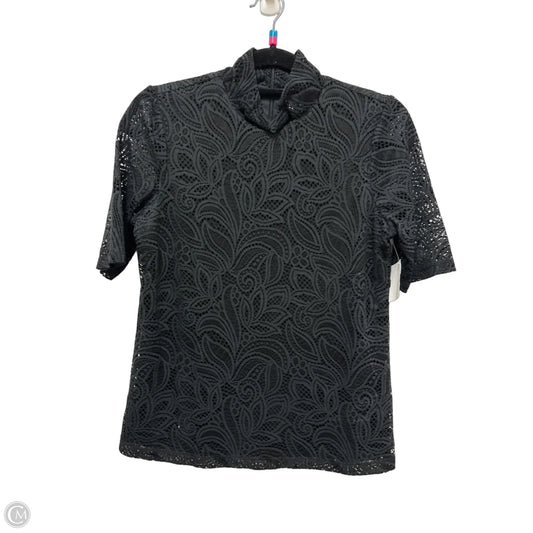 Top Short Sleeve By Chicos In Black, Size: S