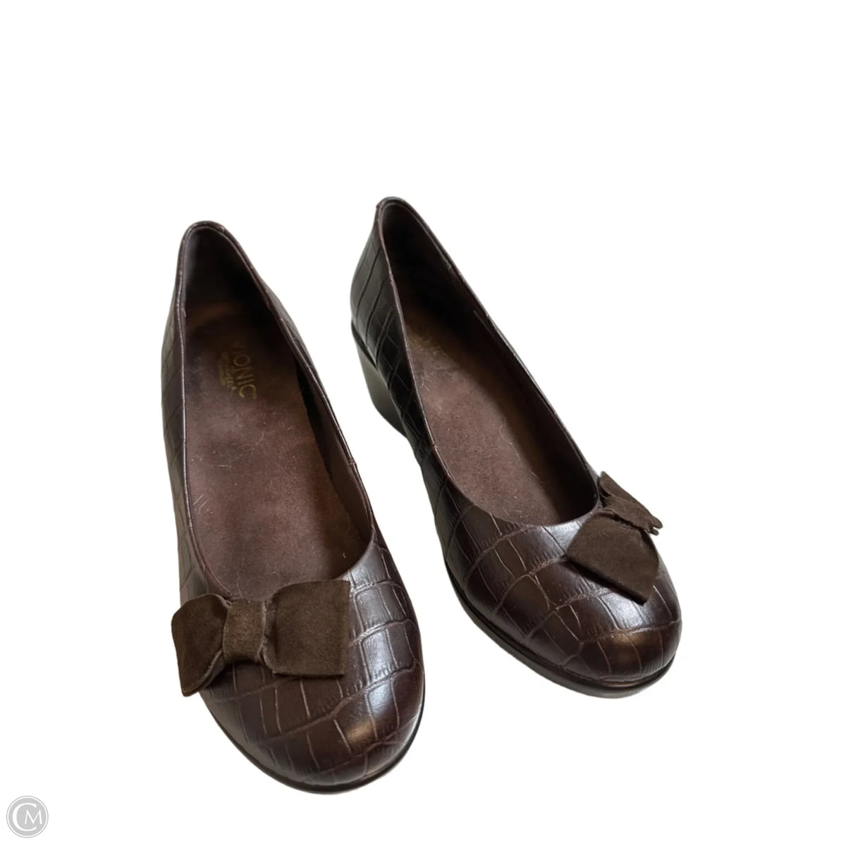 Shoes Heels Wedge By Vionic In Brown, Size: 9