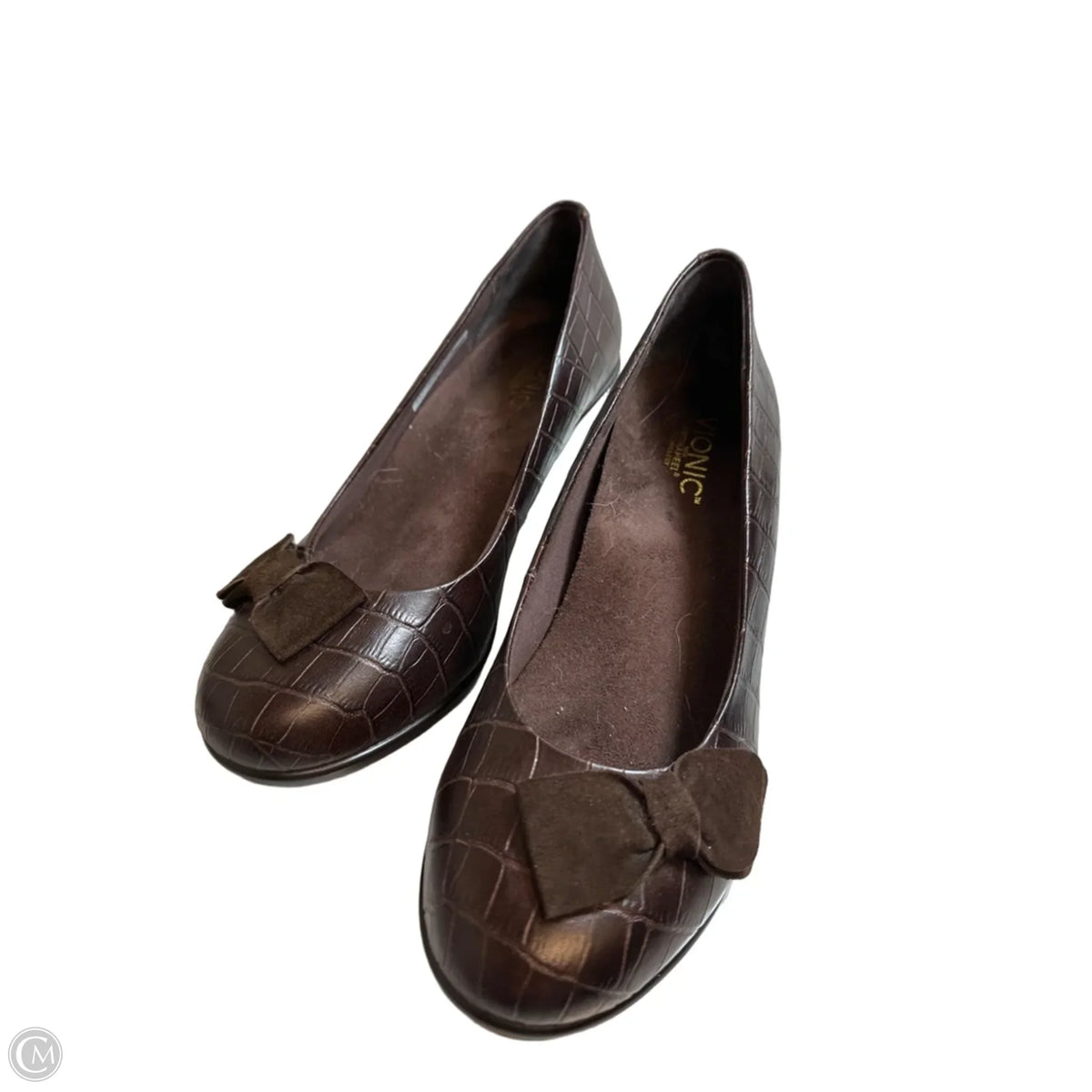 Shoes Heels Wedge By Vionic In Brown, Size: 9