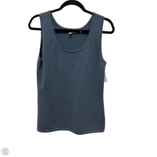 Top Sleeveless Designer By Neiman Marcus In Blue, Size: L