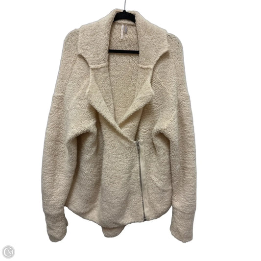 Sweater Cardigan By Free People In Cream, Size: M