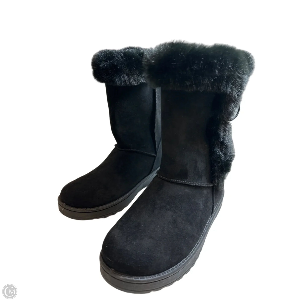 Boots Snow By So In Black, Size: 7.5