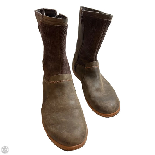 Boots Ankle Flats By Merrell In Brown, Size: 7.5
