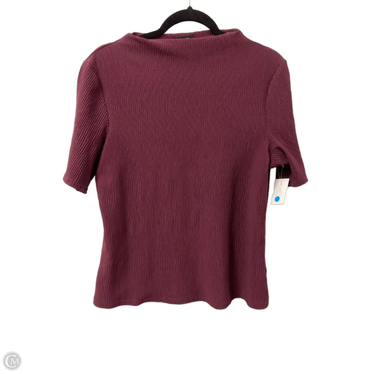 Top Short Sleeve By Halogen In Red, Size: L