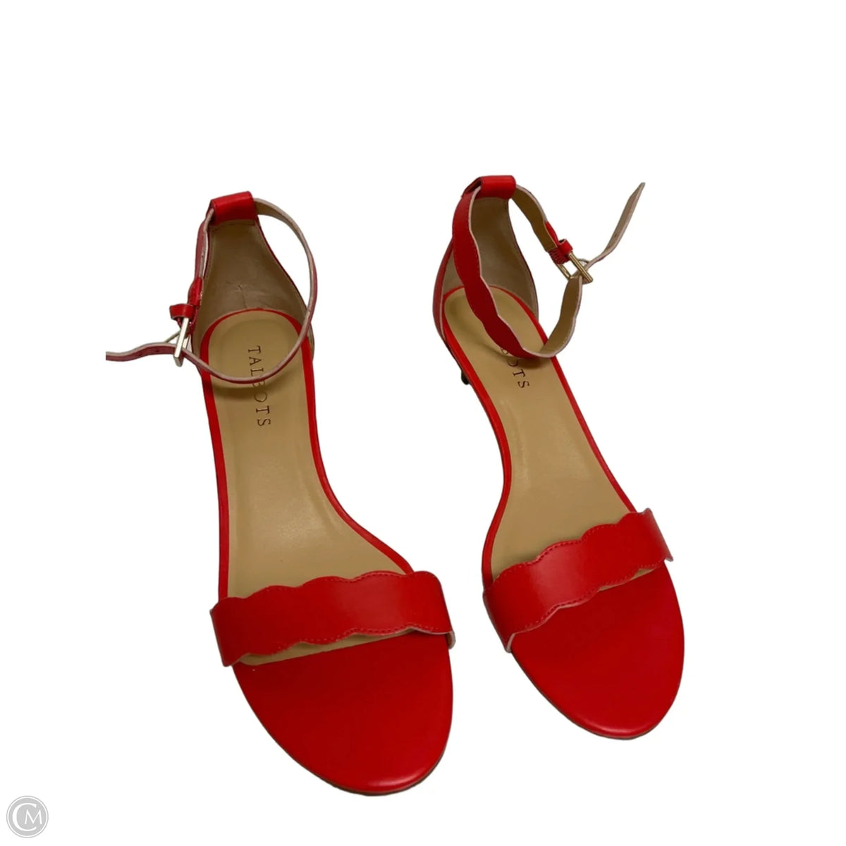 Sandals Heels Kitten By Talbots In Red, Size: 8