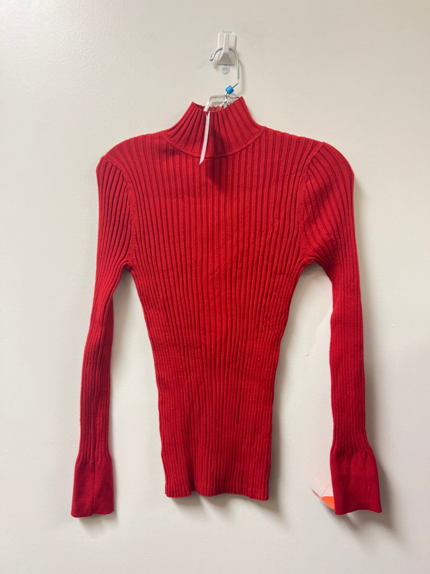 Top Long Sleeve By Loft In Red, Size: M