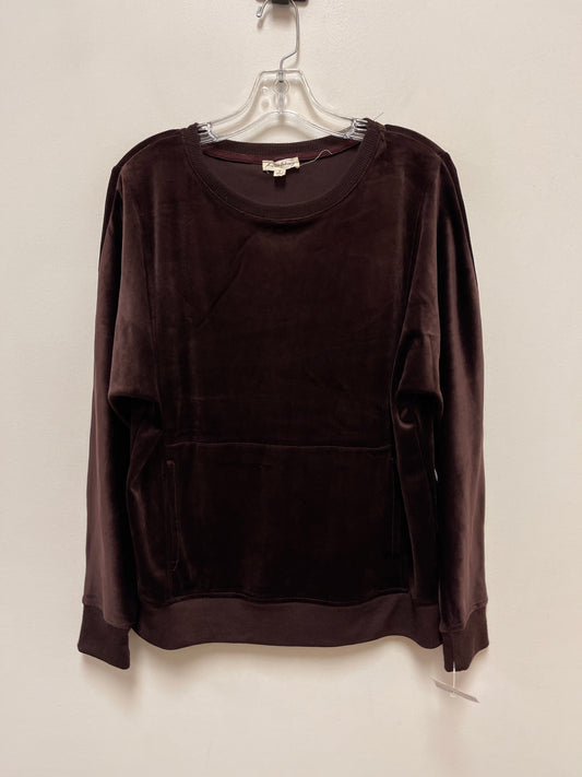 Top Long Sleeve By Jane And Delancey In Brown, Size: M