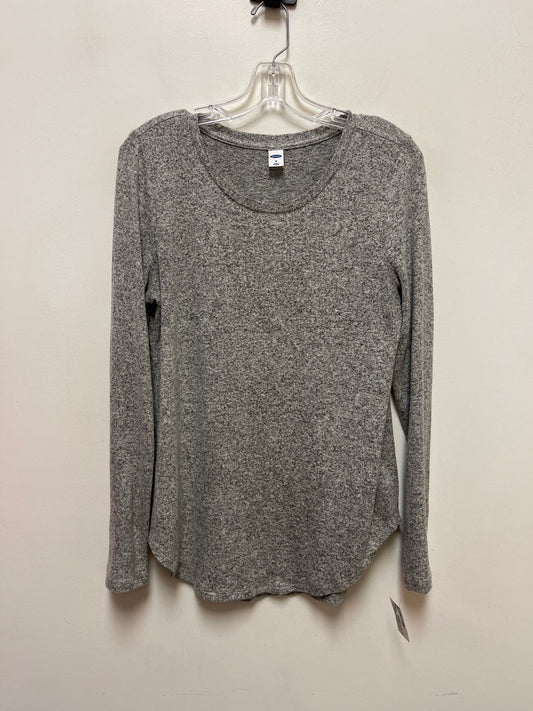 Top Long Sleeve By Old Navy In Grey, Size: M