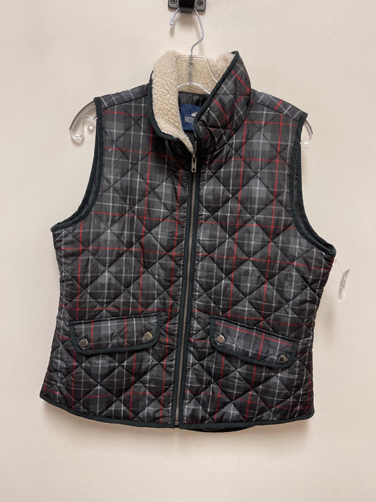 Vest Puffer & Quilted By British Khaki In Plaid Pattern, Size: L