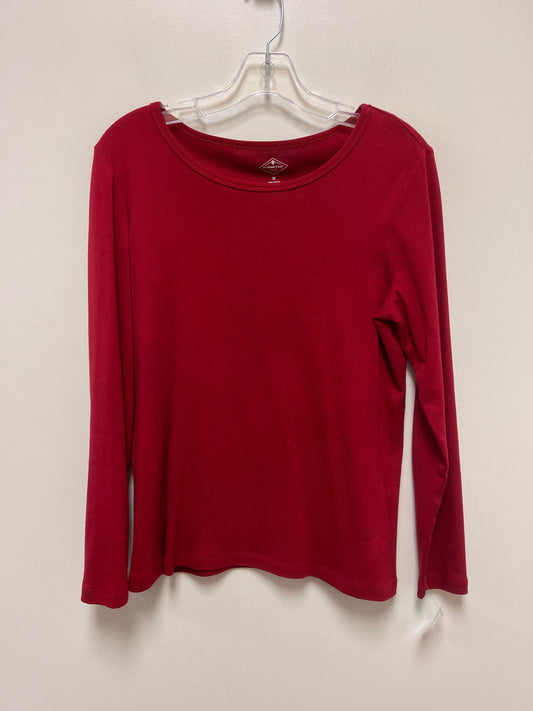 Top Long Sleeve Basic By St Johns Bay  Size: M