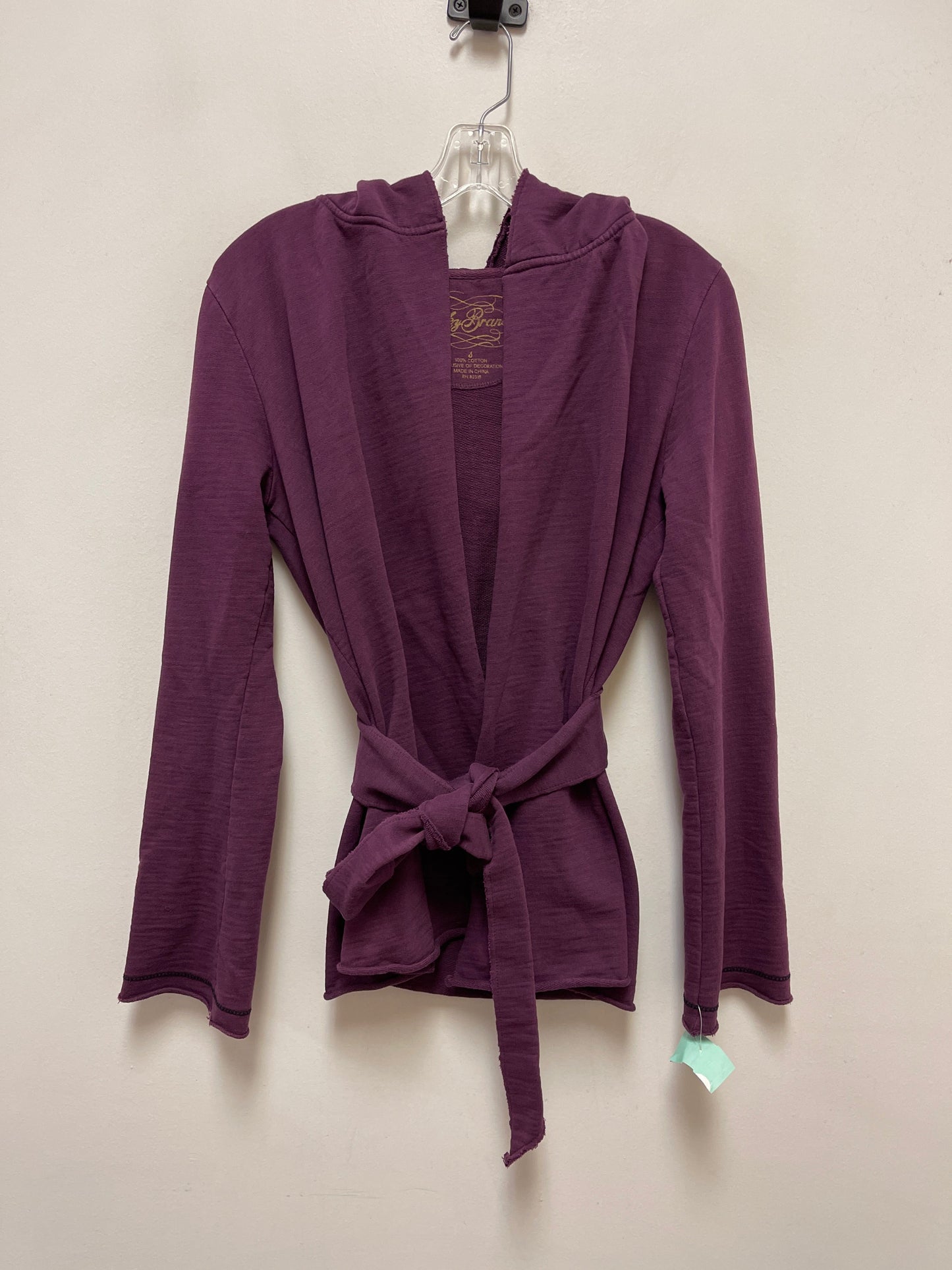 Cardigan By Lucky Brand In Purple, Size: S