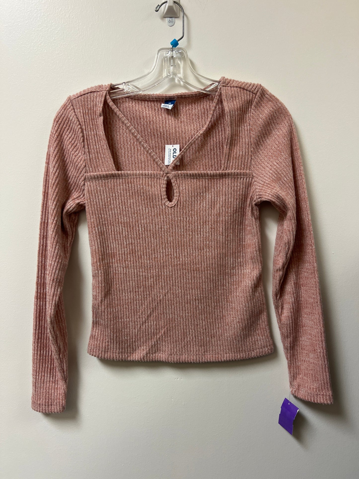 Top Long Sleeve By Old Navy In Pink, Size: Xs