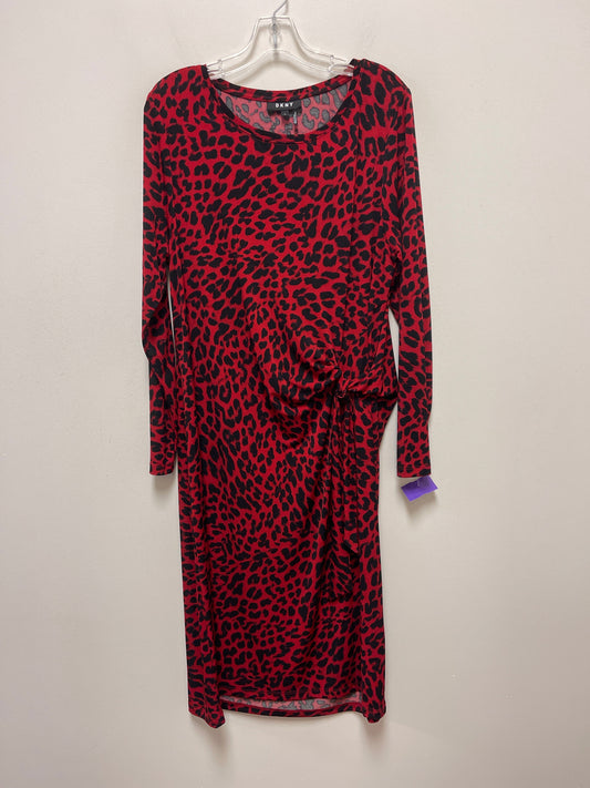 Dress Casual Midi By Dkny  Size: L