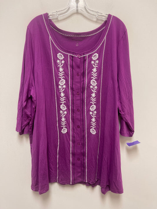 Top Long Sleeve By Woman Within  Size: 2x