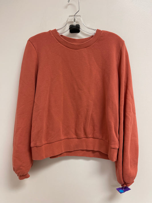 Sweatshirt Collar By A New Day In Orange, Size: L