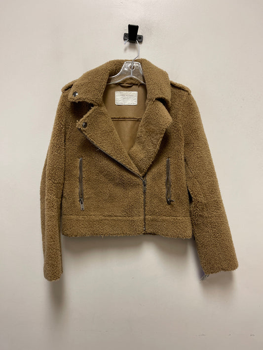 Jacket Faux Fur & Sherpa By Zara Women In Brown, Size: S