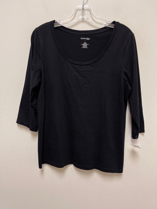 Top 3/4 Sleeve Basic By St Johns Bay  Size: L