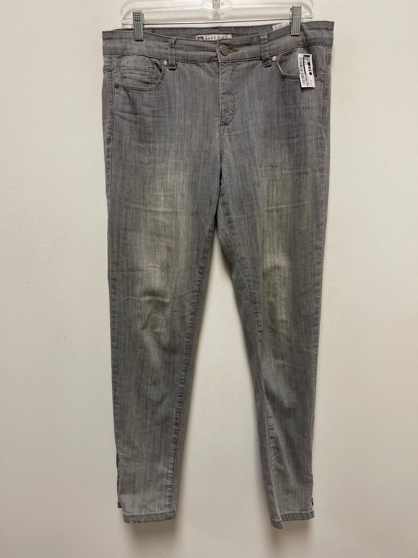 Grey Denim Jeans Skinny Anne Klein, Size 10