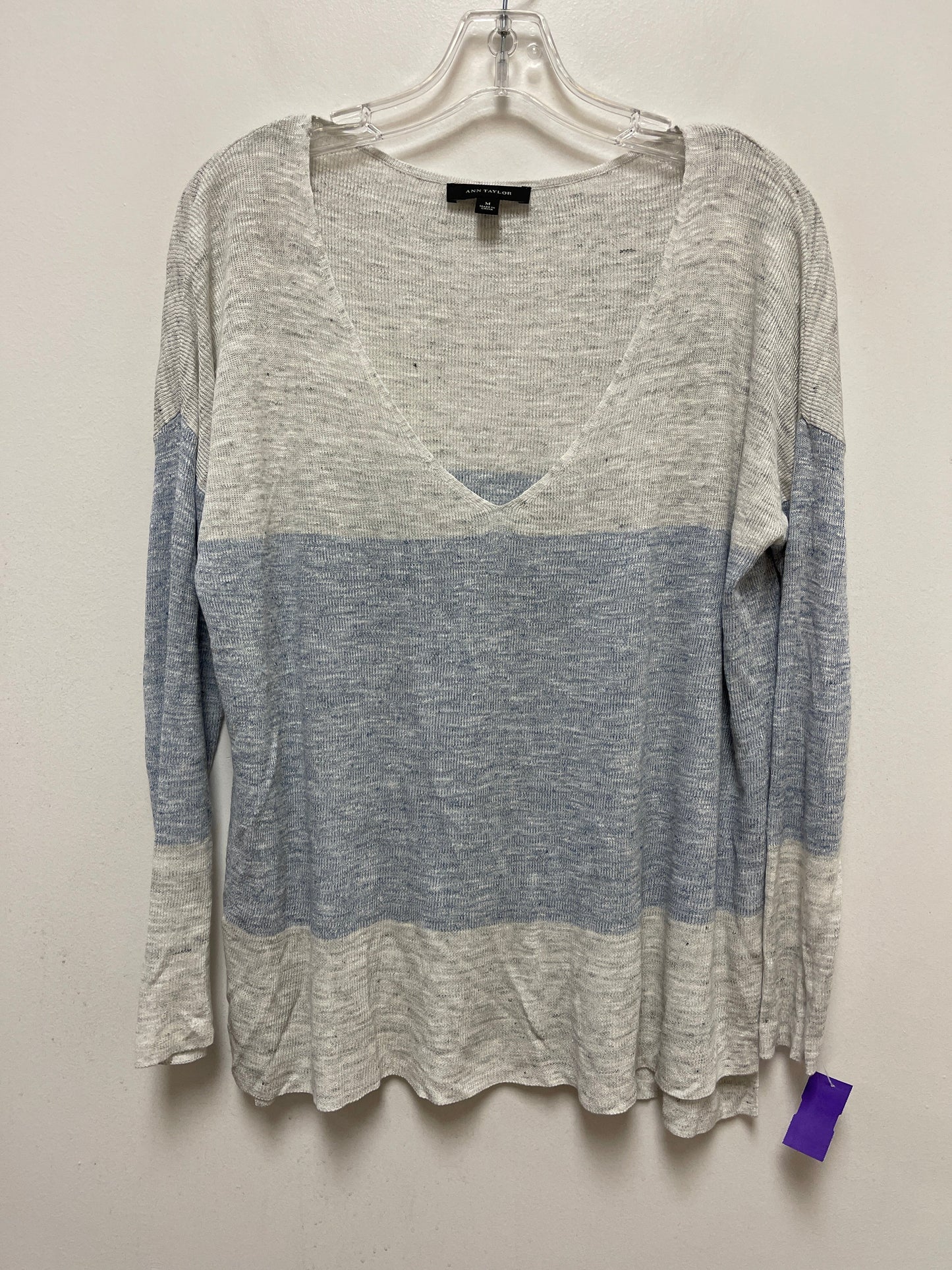 Blue & Grey Sweater Ann Taylor, Size M