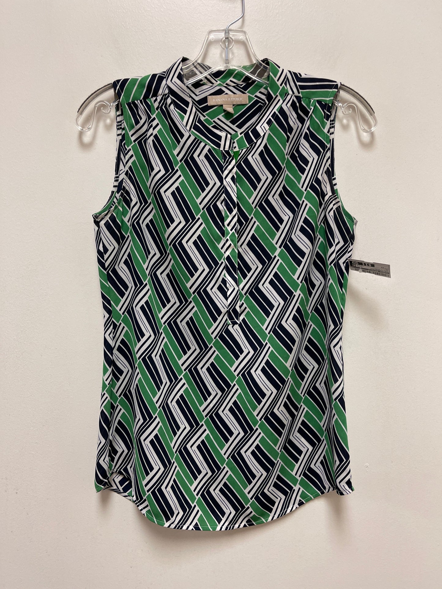 Blue & Green Top Sleeveless Banana Republic, Size Xs