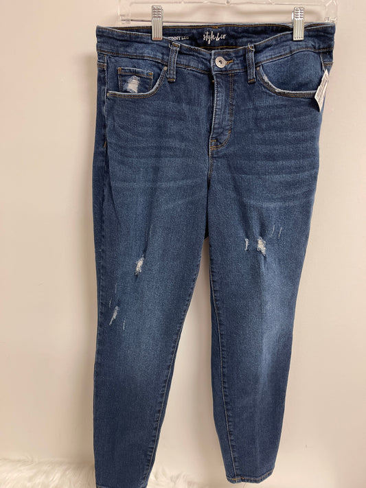 Blue Denim Jeans Skinny Style And Company, Size 10