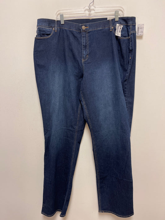 Blue Denim Jeans Straight Cj Banks, Size 20