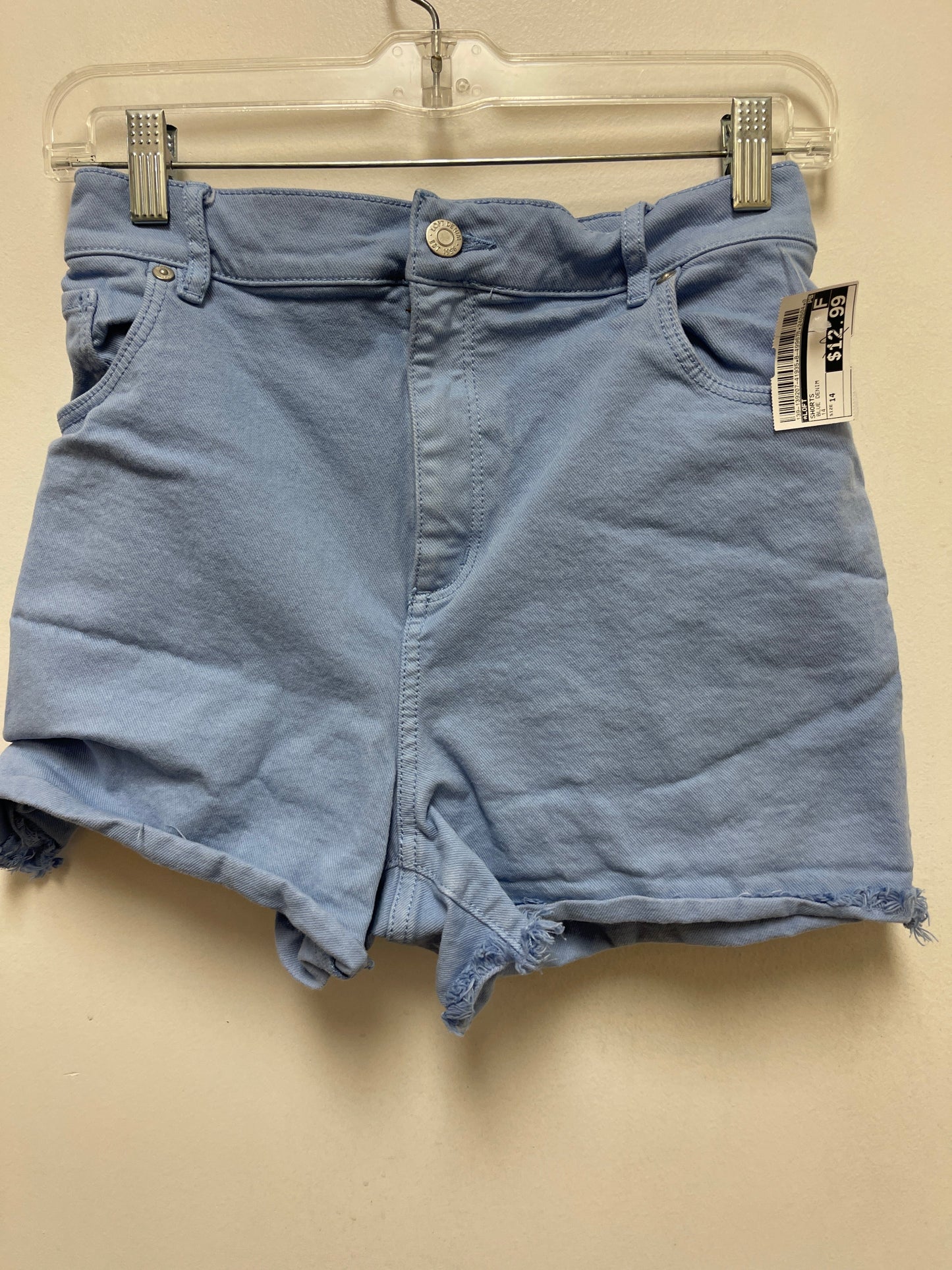 Blue Denim Shorts Loft, Size 14