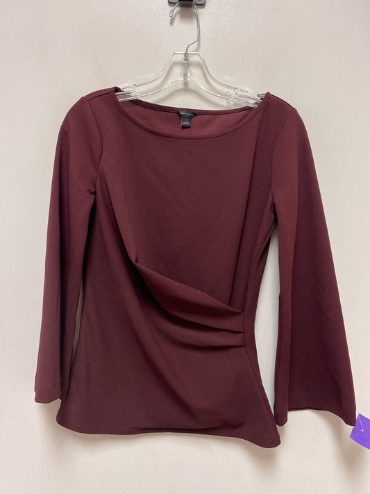 Red Top Long Sleeve Ann Taylor, Size S