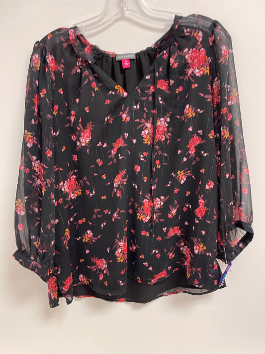 Floral Print Top Long Sleeve Vince Camuto, Size M