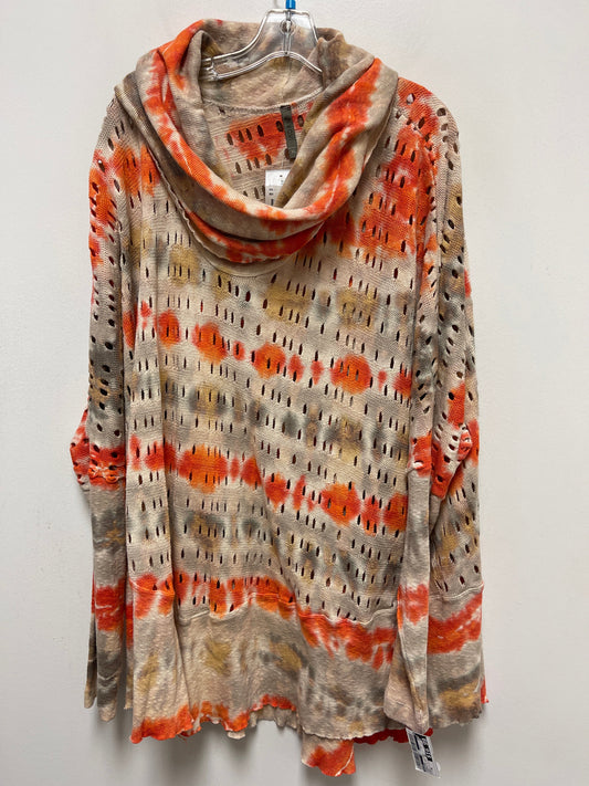 Orange & Tan Sweater Xcvi, Size Xl