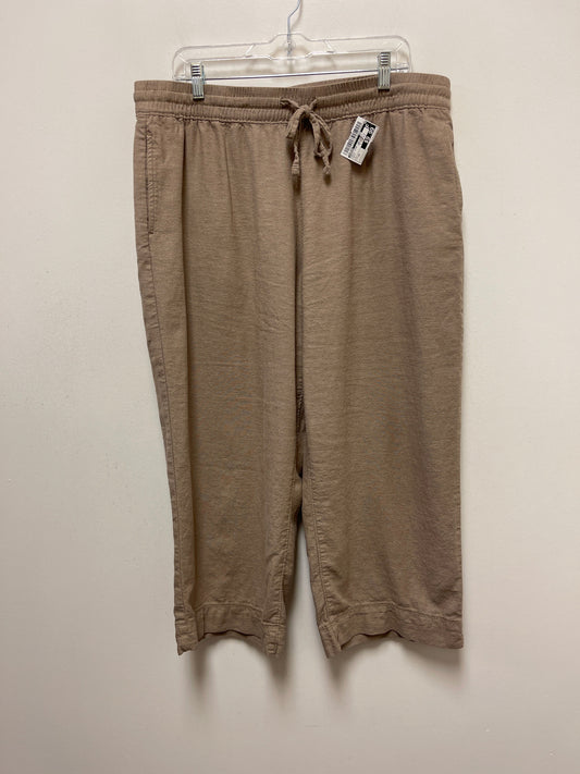 Brown Pants Wide Leg Sonoma, Size 14