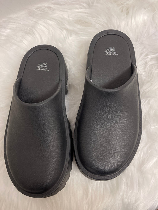 Black Shoes Heels Platform Wild Fable, Size 7