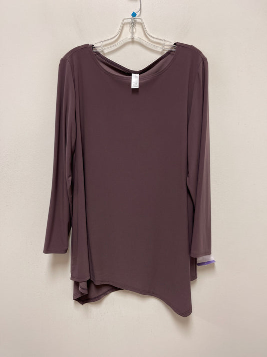 Purple Top Long Sleeve Clothes Mentor, Size Xl