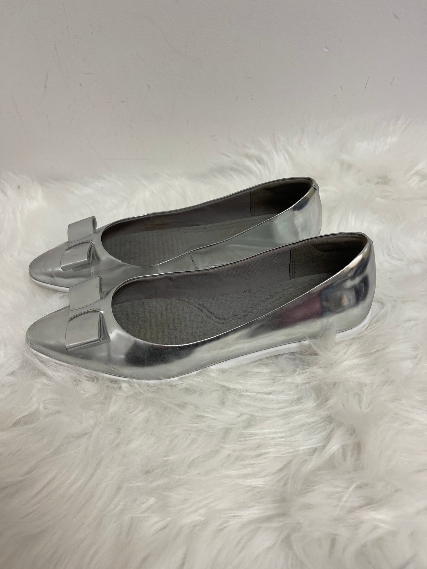 Silver Shoes Flats Cole-haan, Size 8