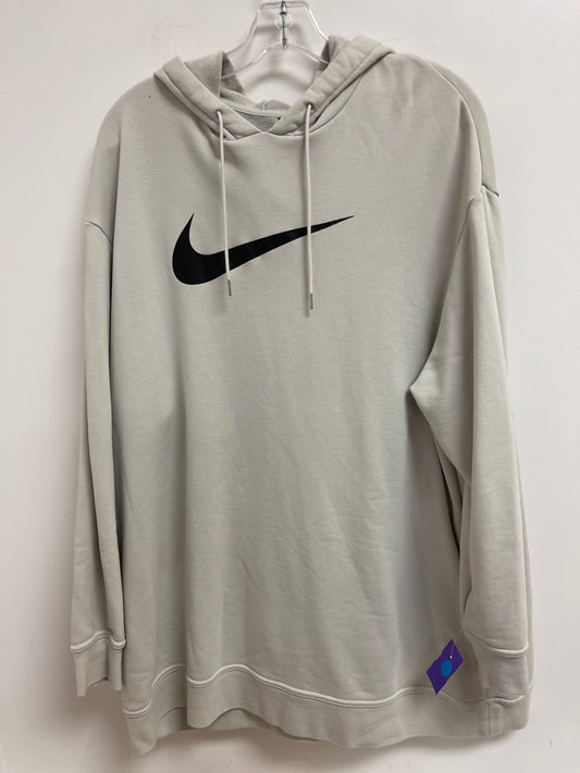 Cream Athletic Sweatshirt Hoodie Nike Apparel, Size Xl