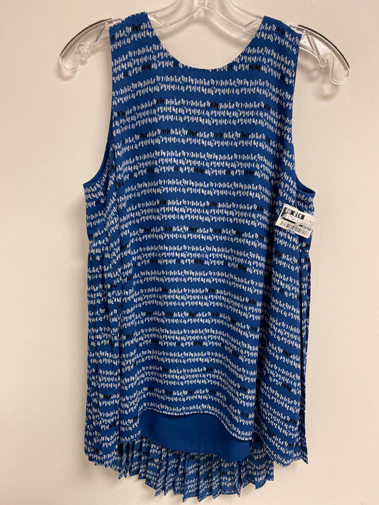 Blue & White Top Sleeveless Limited, Size M