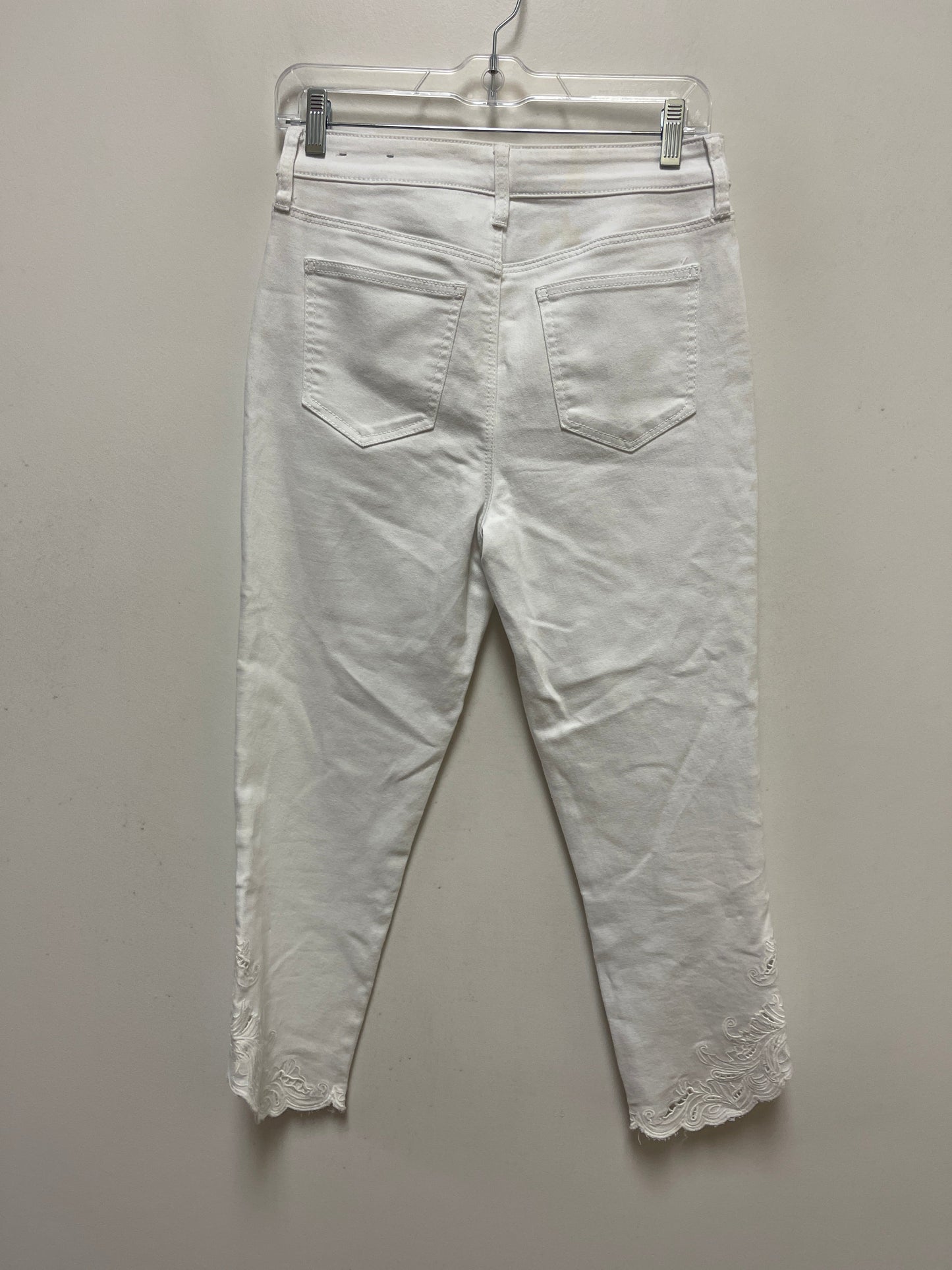 White Denim Jeans Cropped Chicos, Size 4