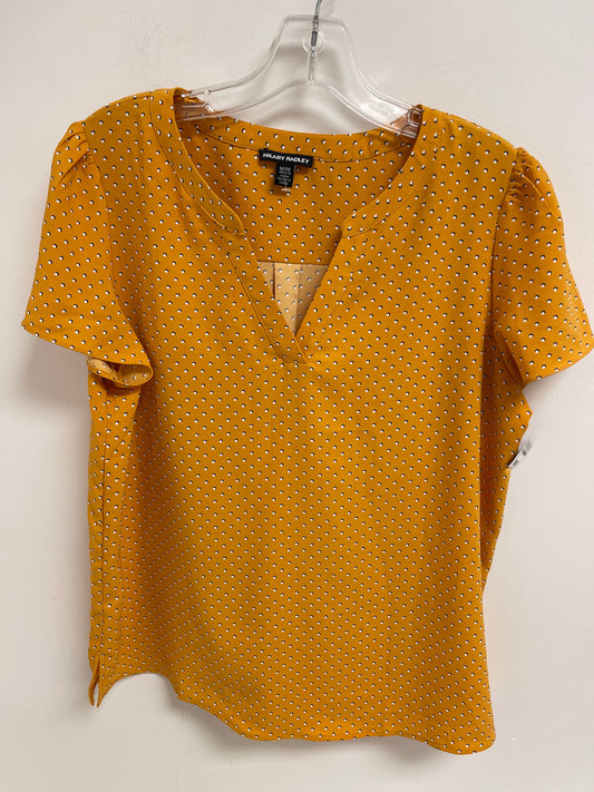 Yellow Top Short Sleeve Hilary Radley, Size M