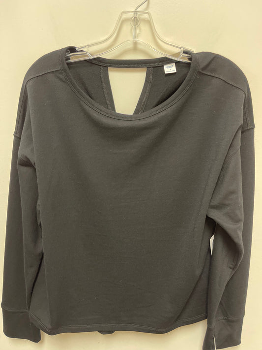 Black Athletic Top Long Sleeve Collar Old Navy, Size S