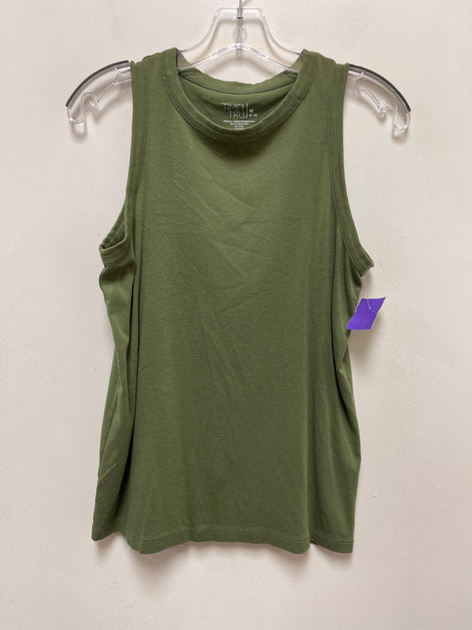 Green Tank Top Time And Tru, Size M