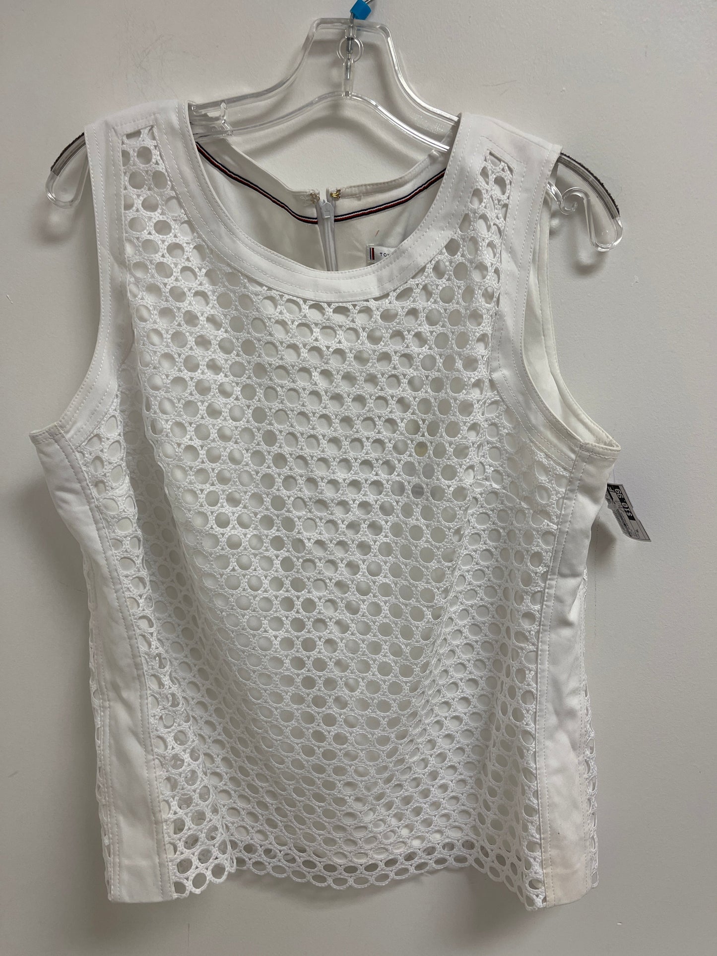 White Top Sleeveless Tommy Hilfiger, Size Xl